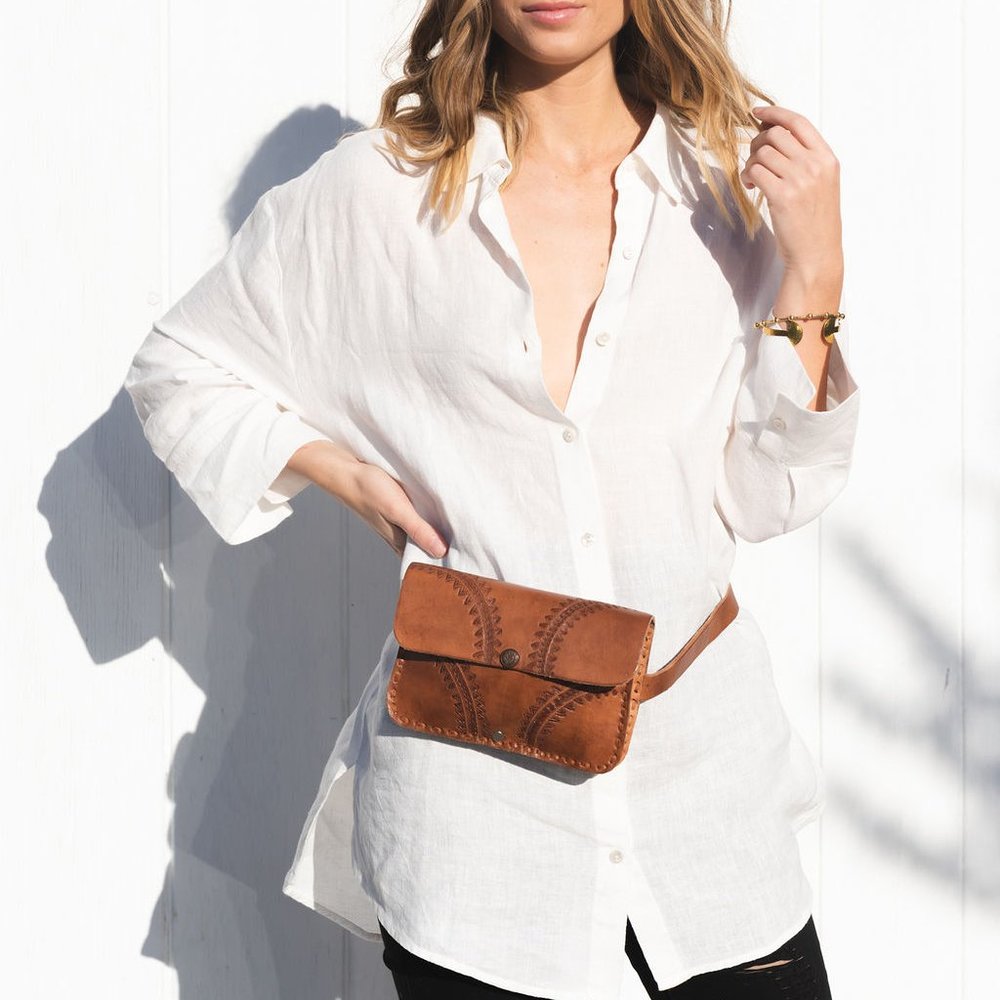 Handmade Leather Waist Bag